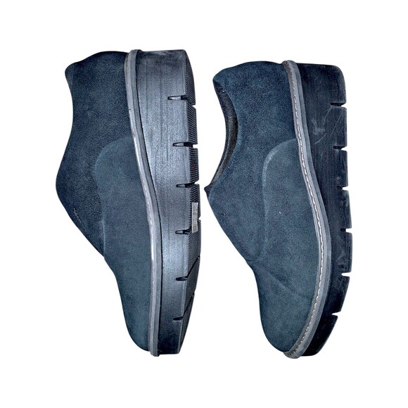 Clarks Collection Black Suede Slip On Comfort Career Loafers Sharon Sail Size 9M - Picture 5 of 7